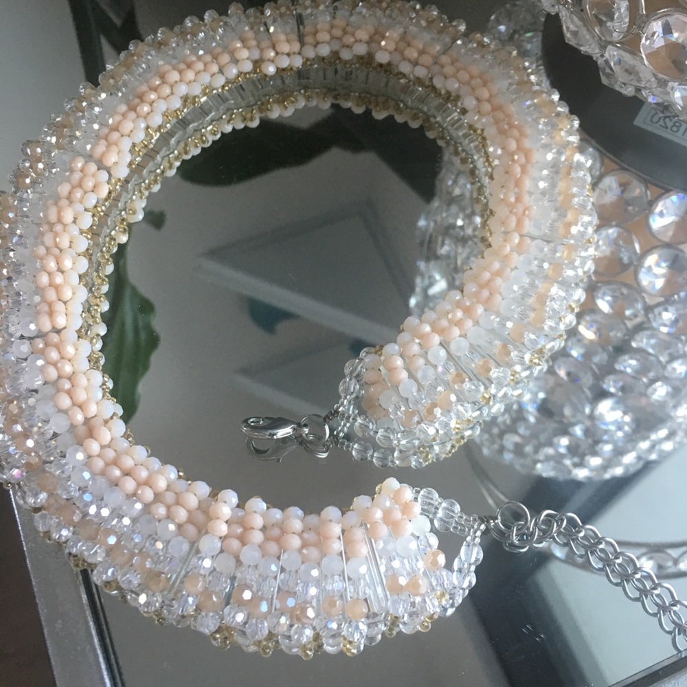 Beaded pastel choker